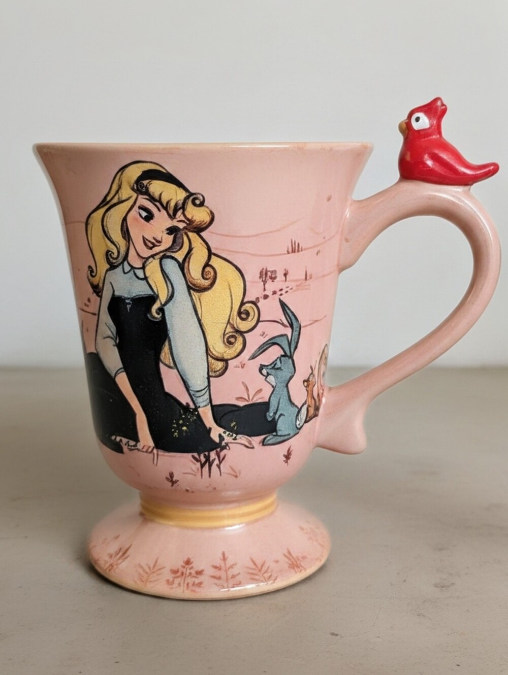 Disney Store Sleeping Beauty Princess Art Of Aurora Mug Pink EXC